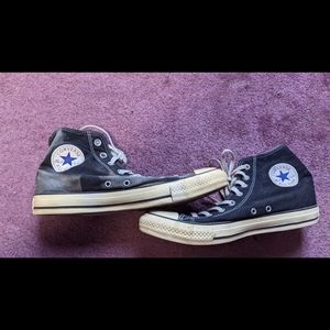 Thrashed converse all star shoes vtg size 9